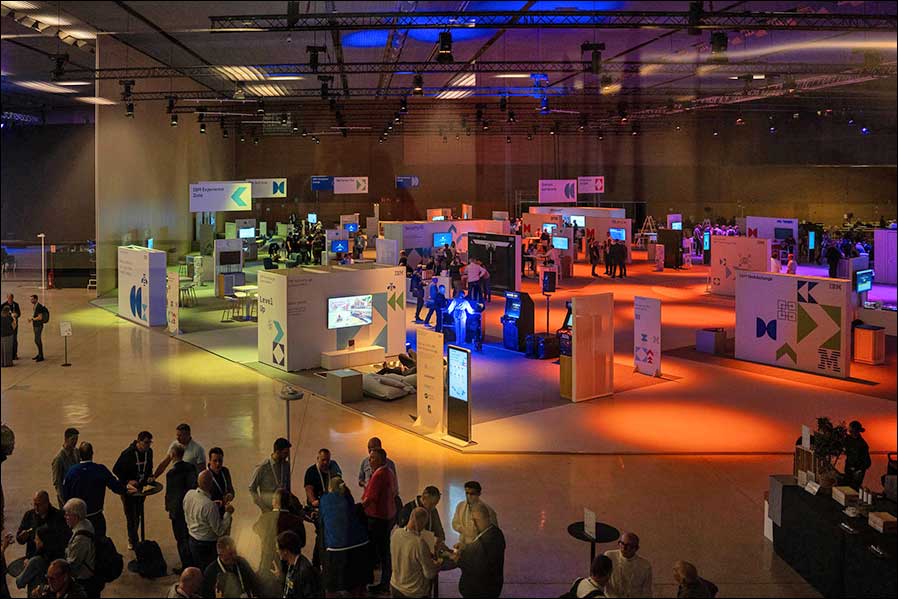 IBM TechXchange Summit EMEA: mld liefert Veranstaltungstechnik nach Barcelona (Fotos: George P. Johnson / mld)