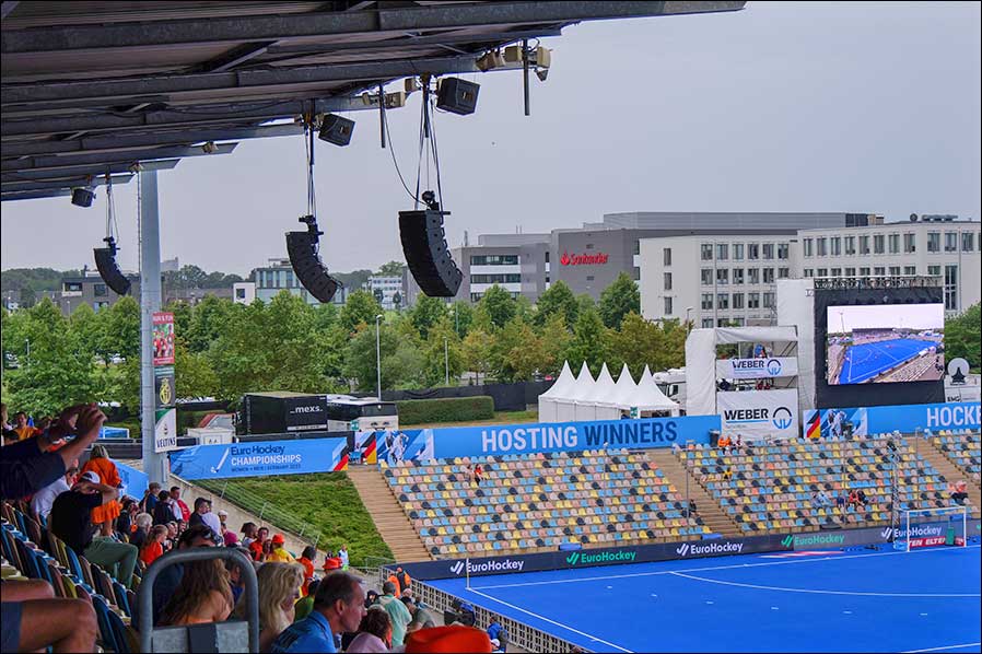 Eurohockey Championships 2023 in Mönchengladbach mit VIO-Systemen Fotos: Sascha Gansen / dBTechnologies)
