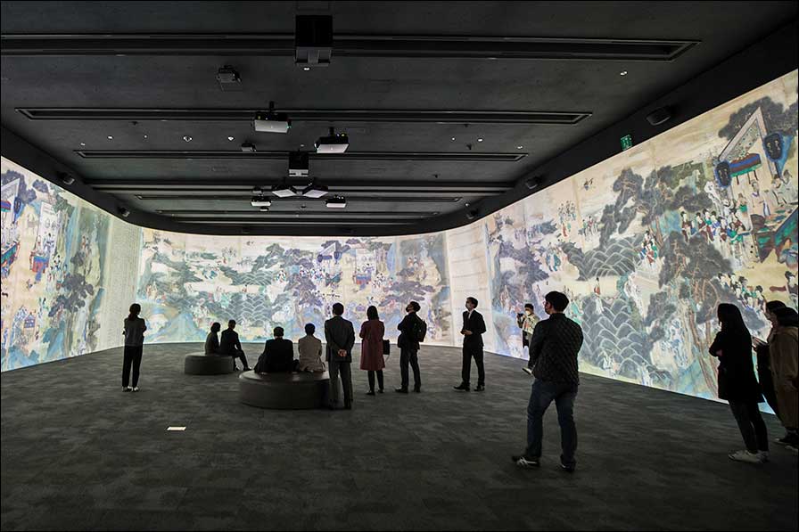 Die "Immersive Digital Gallery" im Koreanischen Nationalmuseum
