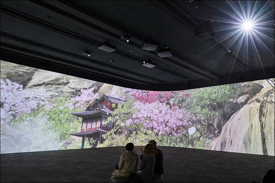 Die "Immersive Digital Gallery" im Koreanischen Nationalmuseum