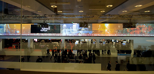 Der Eingangsbereich zur ISE 2012.