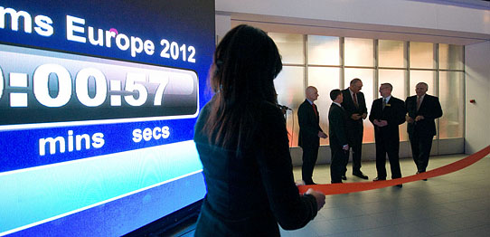 57 seconds left: Opening of ISE 2012
