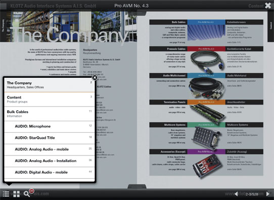 Klotz Cables mit Apps für das iPad auf www.DieReferenz.de