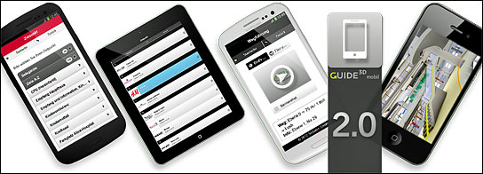 Mobile Geräte beim Einsatz mit dem Guide3D