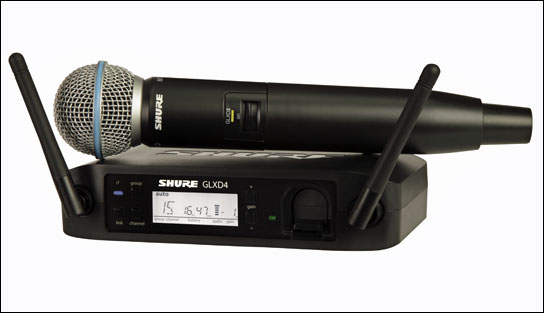Beta Wireless digital mit Beta58A Mikrofon: Shure GLXD4