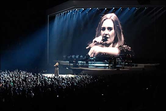 Adele auf ihrer "Adele Live 2016 World Tour": Mit Medientechnik von CT.