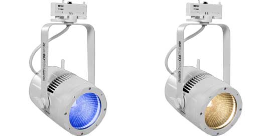 Die DisplayCOB-Leuchte als kleinere Variante der StudioCOB Leuchten eignen sich nicht nur für Messe- und Ladenbau.