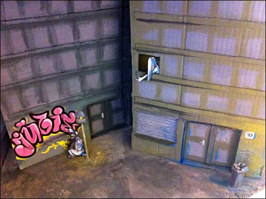 Tanja Draches Berliner Ansatz mit Romeo als Graffiti-Künstler