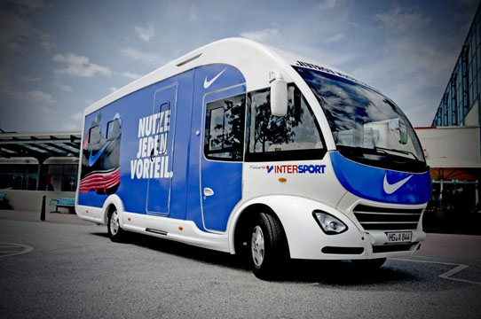satis&fy baut für Nike ein Showmobil auf DieReferenz.de