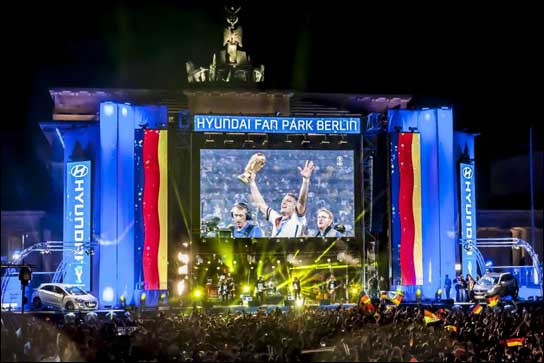 Empfang der Weltmeister 2014 in Berlin