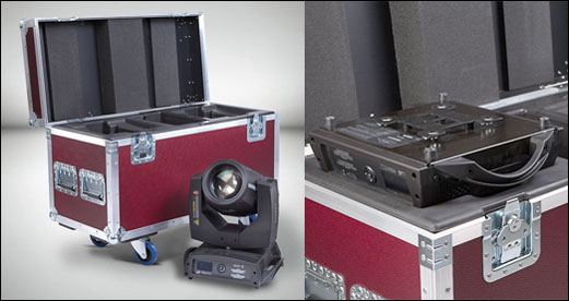 Für den Clay Paky Sharpy stellt Amptown Cases ein neues SiP Doppelflightcase vor,