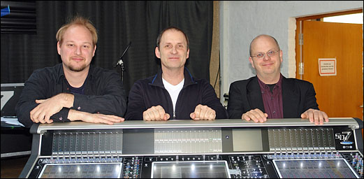 Das atlantic audio Support Team Sebastian Oeynhausen, Roger Wagener und Holger Schröder