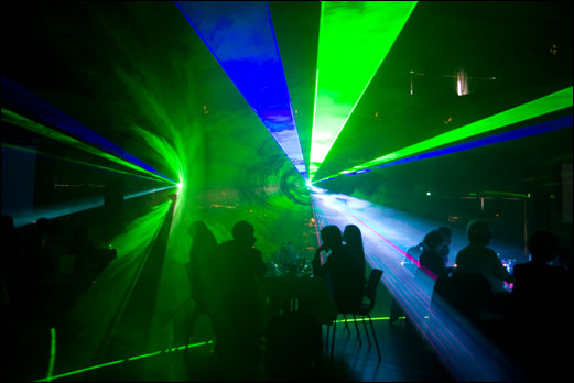 Laser-Show auf der SHOWTECH-Night 2011 auf DieReferenz.de