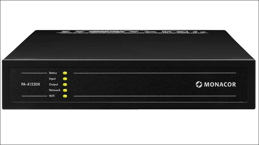 Dante inklusive: MONACOR PA-4125DX/DT (Foto: MONACOR INTERNATIONAL)