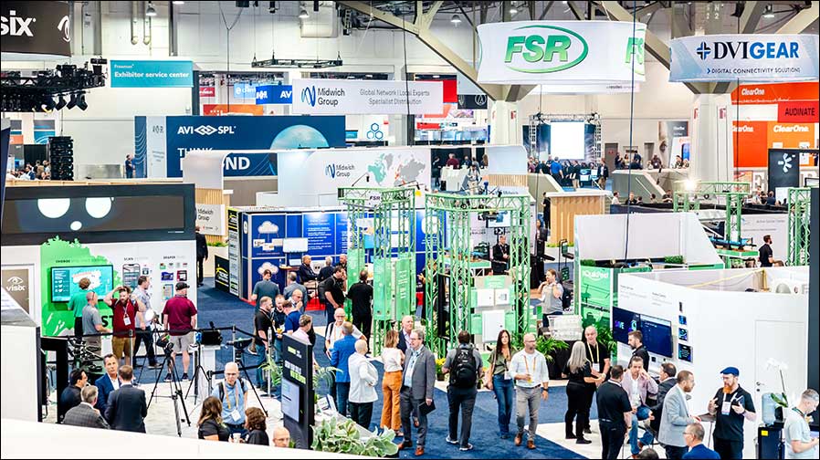 833 Aussteller auf 38.000 Quadratmetern waren auf der InfoComm 2024 dabei (Fotos: AVIXA).