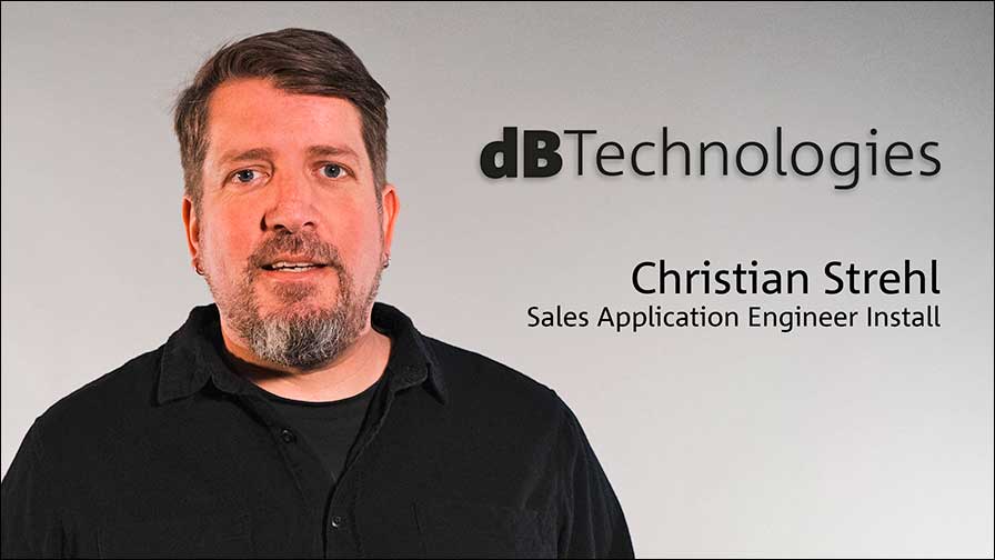 Der Mann für Installationen bei dBTechnologies: Christian Strehl.