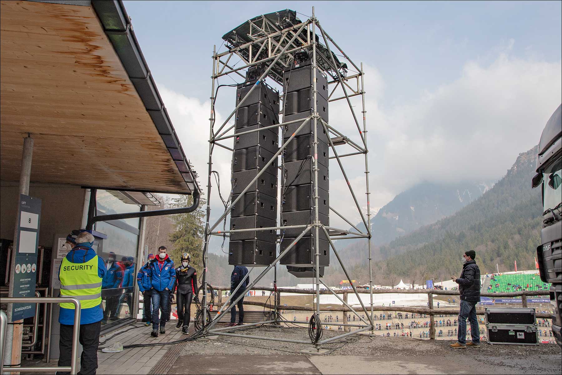 CODA Audio an der Skiflugschanze in Oberstdorf