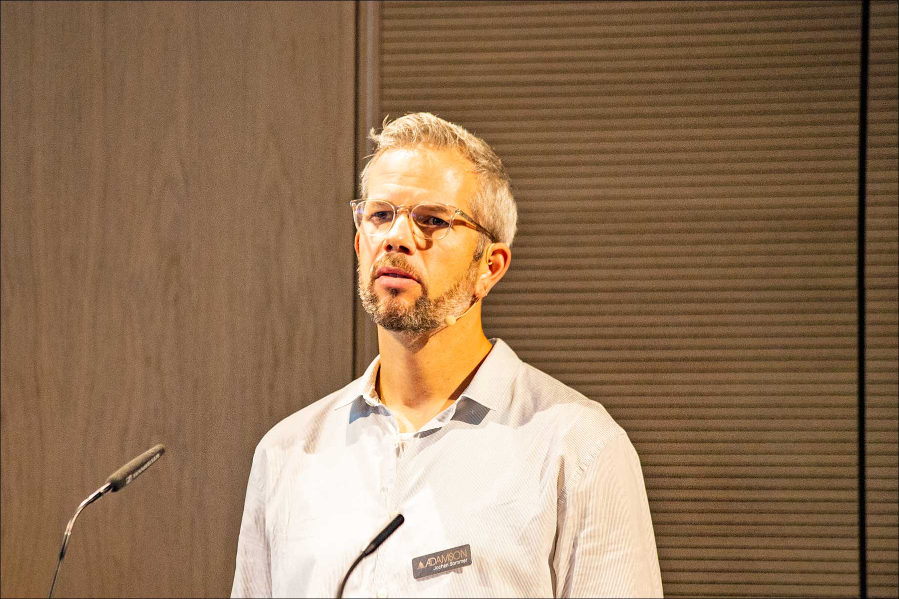 Jochen Sommer von L-Acoustics zum Thema &quot;Quo Vadis Immersive&quot; und der &quot;Fletcher Machine&quot; (Foto: Tom Becker)