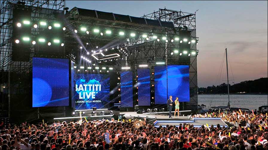 Eine der großen Musikreihen in Italien: das im TV übertragene "Battiti Live" in Apulien