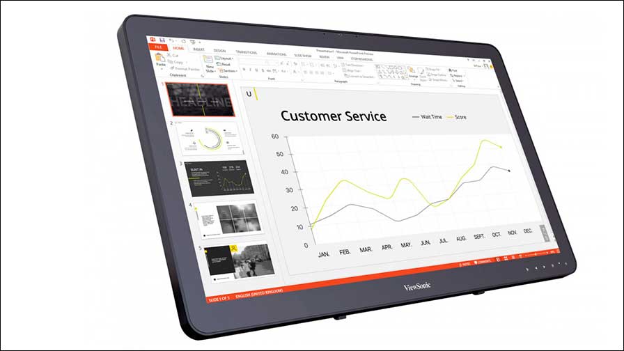 Hohe Ergonomie und vielseitige Kompatibilität für den professionellen Einsatz: die zwei neuen Touchscreens von ViewSonic