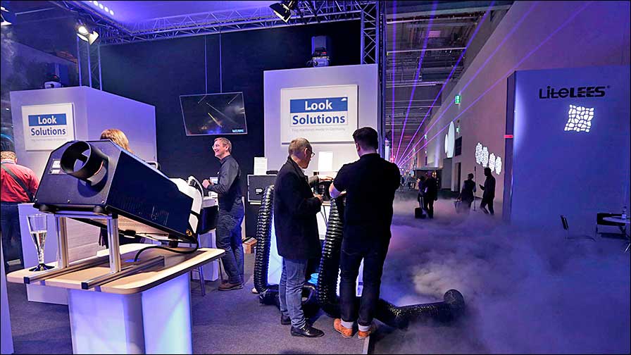 Viel Nebel natürlich auf der Prolight + Sound bei Look Solutions