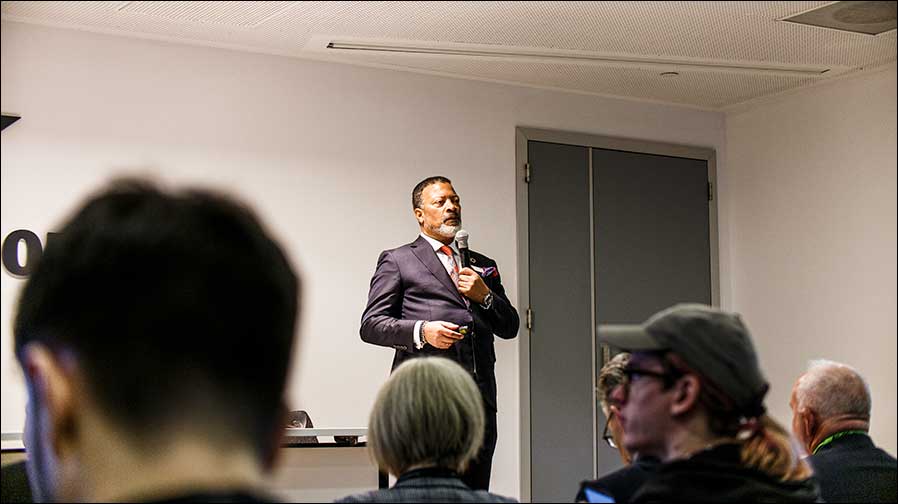 Gut gelaunt wie immer: Mike Blackman (Foto: Tom Becker)