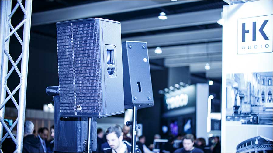 Bei HK Audio gab es die LINEAR 5 MK II zu sehen,