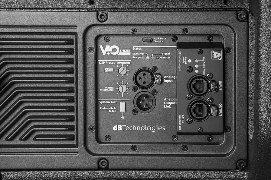 ie neue dBTechnologies VIO L1608 mit Side-Firing-Bassreflex-Ports (Fotos: dBTechnologies)