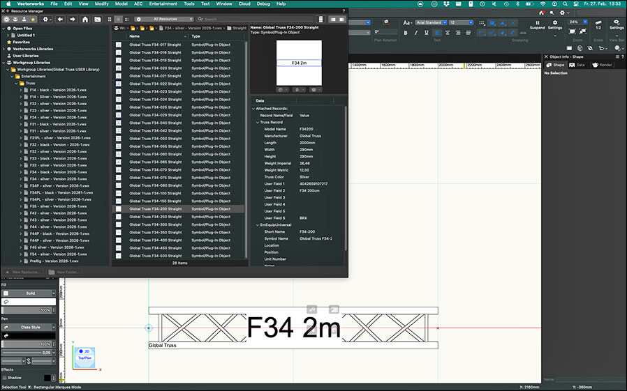 Global Truss setzt neuen Standard in der digitalen Planung mit Vectorworks (Grafiken: Global Truss)