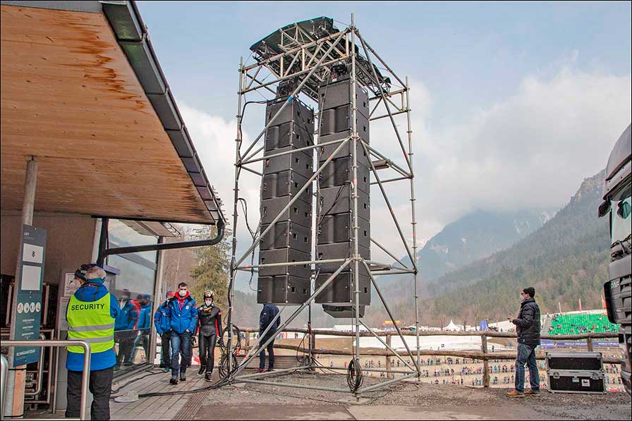 Skiflug in Oberstdorf mit CODA audio