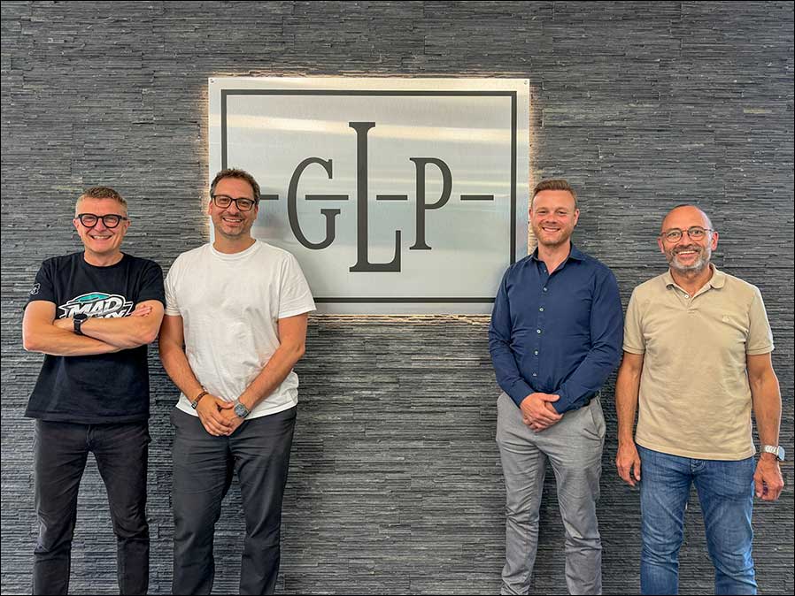 Da passt die Chemie (von links): GLP-Team mit Kasper Gissel, Uli Steinle, Julian von den Stemmen und Udo Künzler (Foto: GLP)