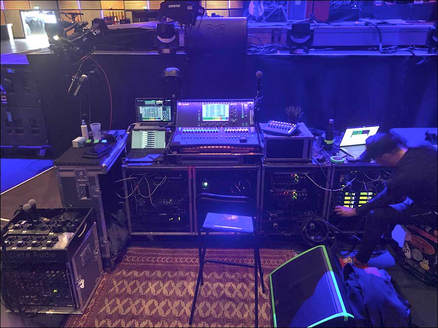 Das Pult von Allen&Heath und die PA von Martin Audio: AnnenMayKantereit auf Tour