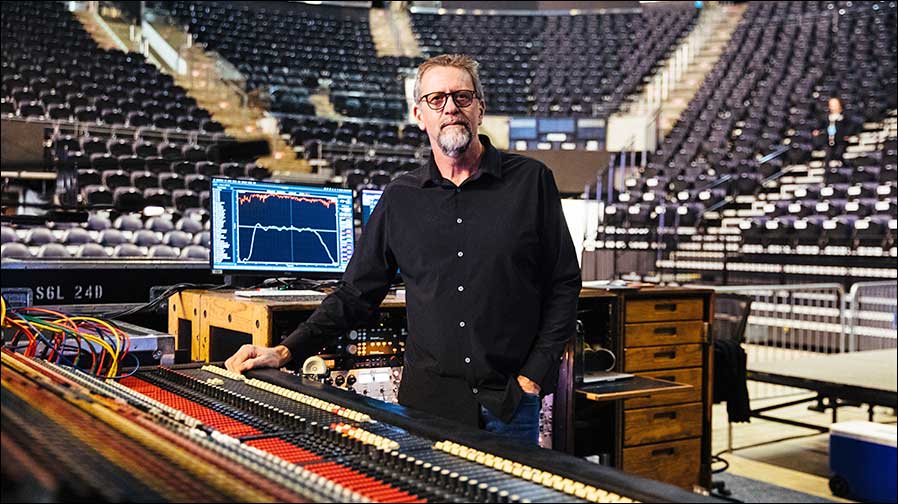 Derek Featherstone, FOH-Ingenieur und CEO von UltraSound (Foto: Thomas Falcone)