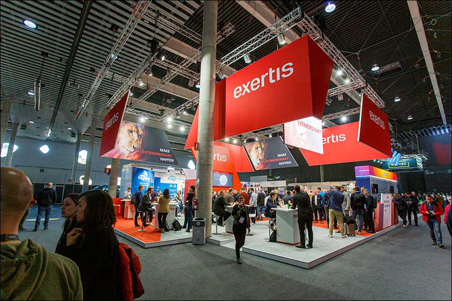 Nach der Pause mit Rückenwind dabei: Exertis auf der ISE 2023 (Foto: Tom Becker)