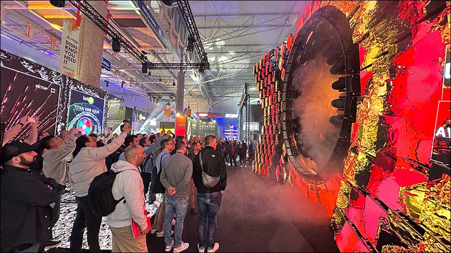 Hier war richtig was geboten: Der Stand von lotus lighting