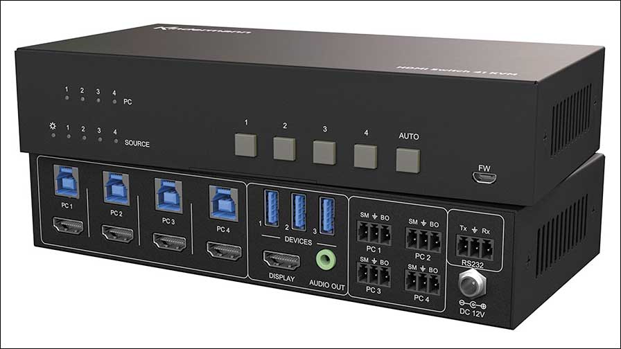 HDMI- und USB 3.0-Umschalter: HDMI Switch 41 4K60 KVM