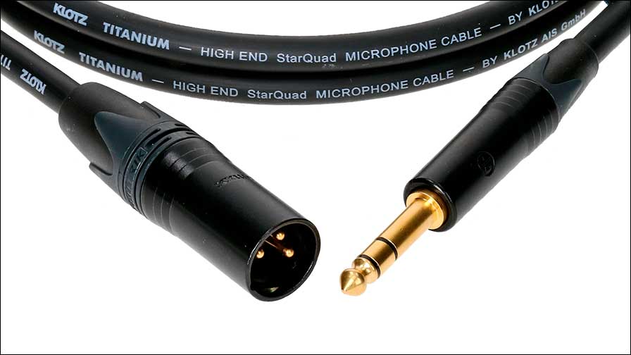 Die neuen TITANIUM-StarQuad-Kabel sind in den Stecker-Kombinationen XLR Female auf TRS (TI-MFS), XLR Male auf TRS (TI-MMS) und als reines TRS Line-Audio-Kabel (TI-TRS) erhältlich.