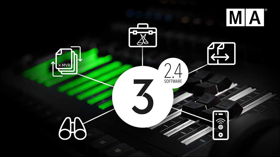 Jetzt lieferbar: grandMA3 Software v2.4 (Grafik: Lightpower / MA Lighting)