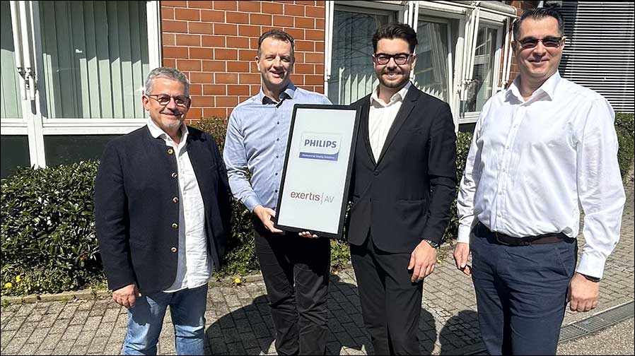 Das neue Team von Exertis und Philips in Uhingen (Foto: Exertis)