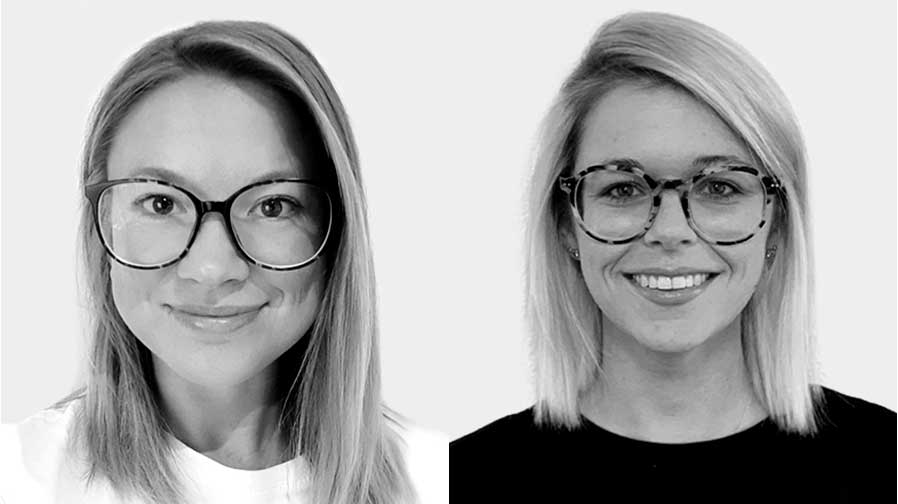 Jetzt sind sie Account Directors bei Proske: Elena Albrecht, Claudia Meyerer (Fotos: Proske)