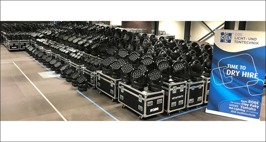 CGS DRY HIRE mit Material von Robe