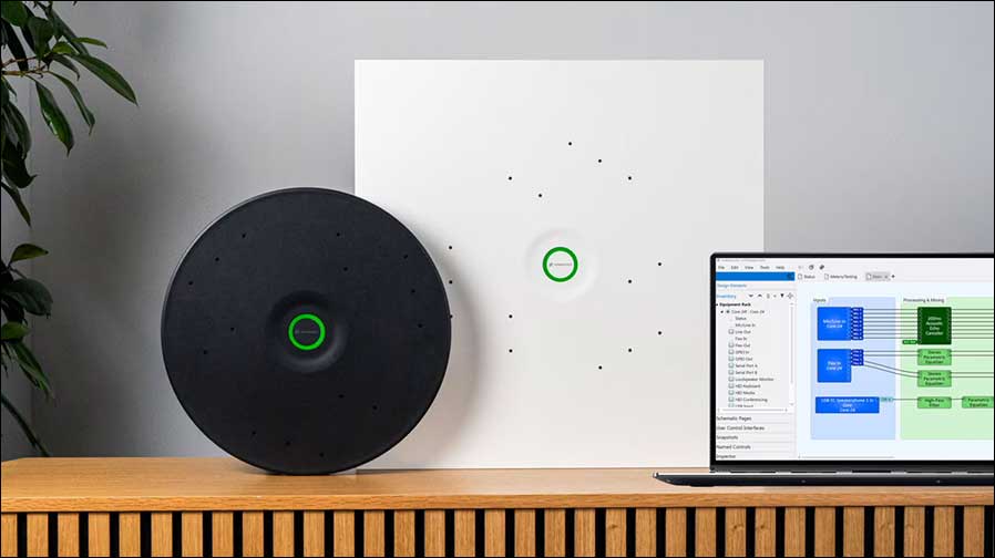 Dank der neuen Integrationsfunktion PartnerLink von Sennheiser lässt sich das TCC M Plus direkt über die Q-SYS Designer Software ansteuern (Foto: Sennheiser)