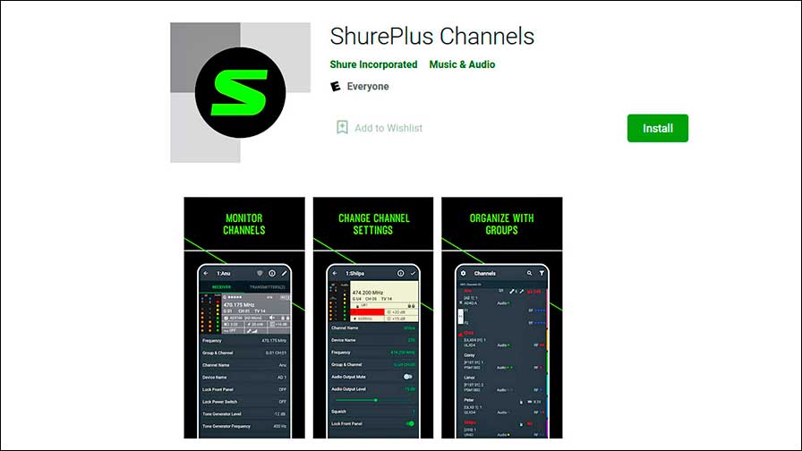 Jetzt auch für Android: ShurePlus Channels App