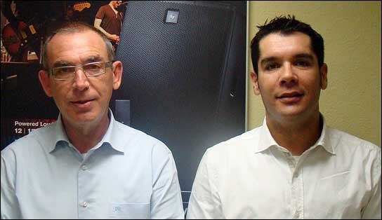 Sales Manager Vicente Pérez und Marketing Director Xavier Oliver.