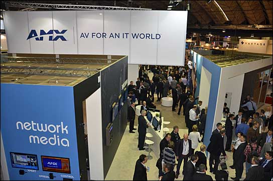 AMX-Stand auf der ISE 2014 in Amsterdam