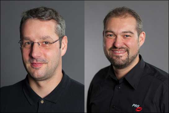 Auch sie sind neu bei PRG: Jan Nothnagel (links) und René Esser.