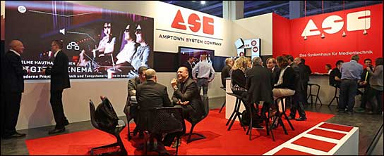 Ein guter Platz für das Gespräch: der ASC-Stand auf der Prolight + Sound