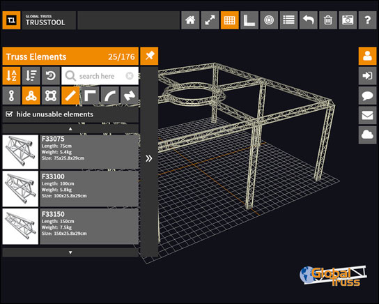 Jetzt mit neuer Oberfläche und vielen neuen Funktionen: Truss Tool 3.0 von Global Truss