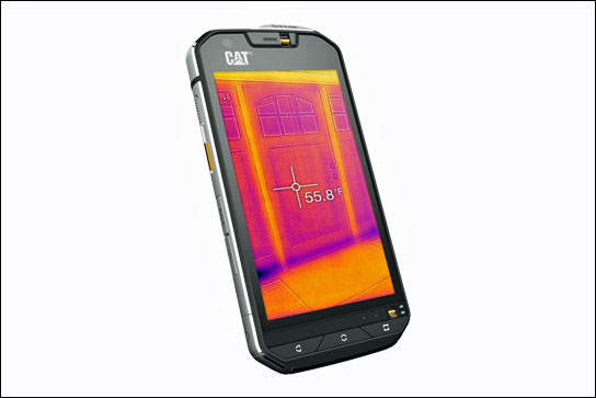 Die Wärmebildkamera des Cat S60 zeigt nicht nur Kältebrücken