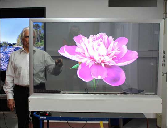 Das EYE-TOLED-5500 ist im passiven Zustand transparent